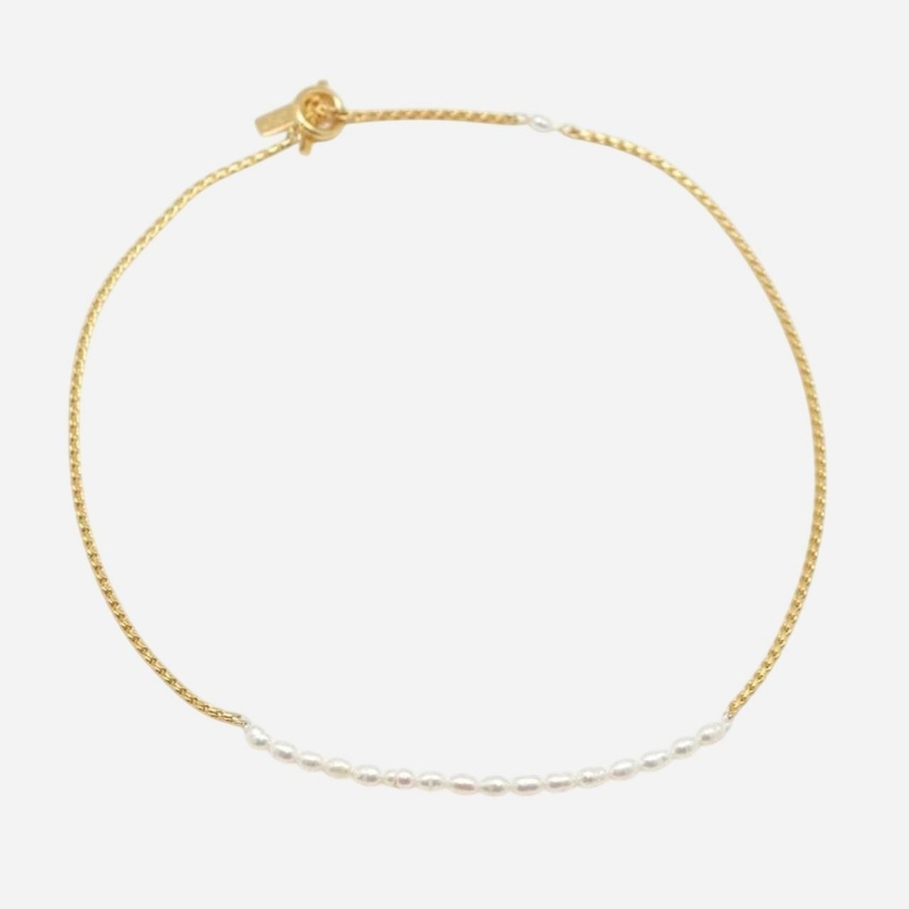 Salty Cali perle freshwater pearl gold plated necklace
